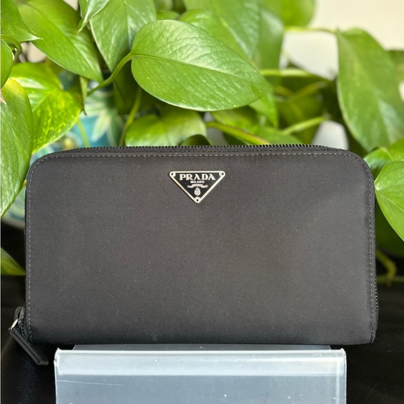 Prada Handbags - PRADA Tessuto Nero (Black) Nylon Continental Wallet